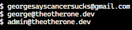 georgesayscancersucks@gmail.com